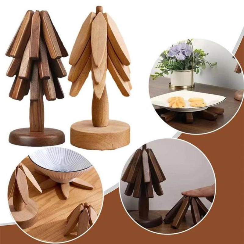 Novera™ Folding Tree Wooden Trivet