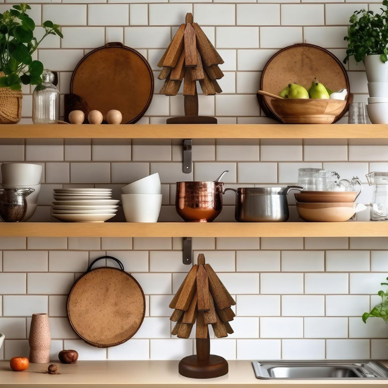 Novera™ Folding Tree Wooden Trivet