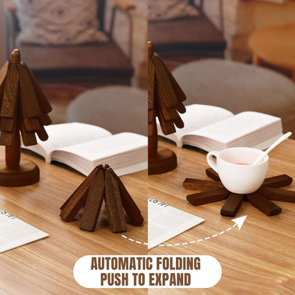Novera™ Folding Tree Wooden Trivet