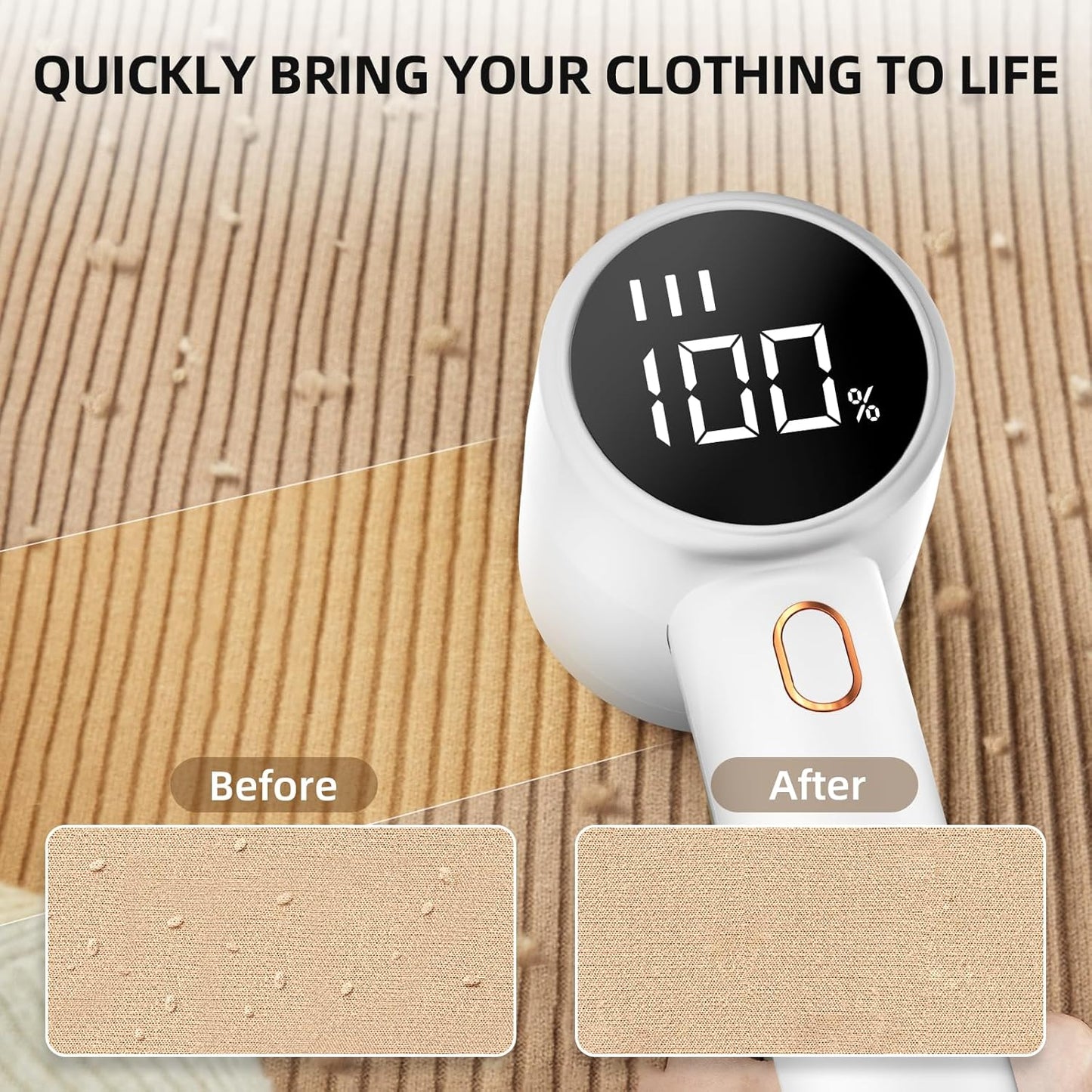 ReNewa – Rechargeable Fabric Shaver with LED Display