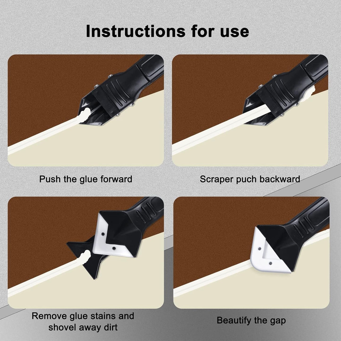 9-in-1 Silicone Caulking Tools Set