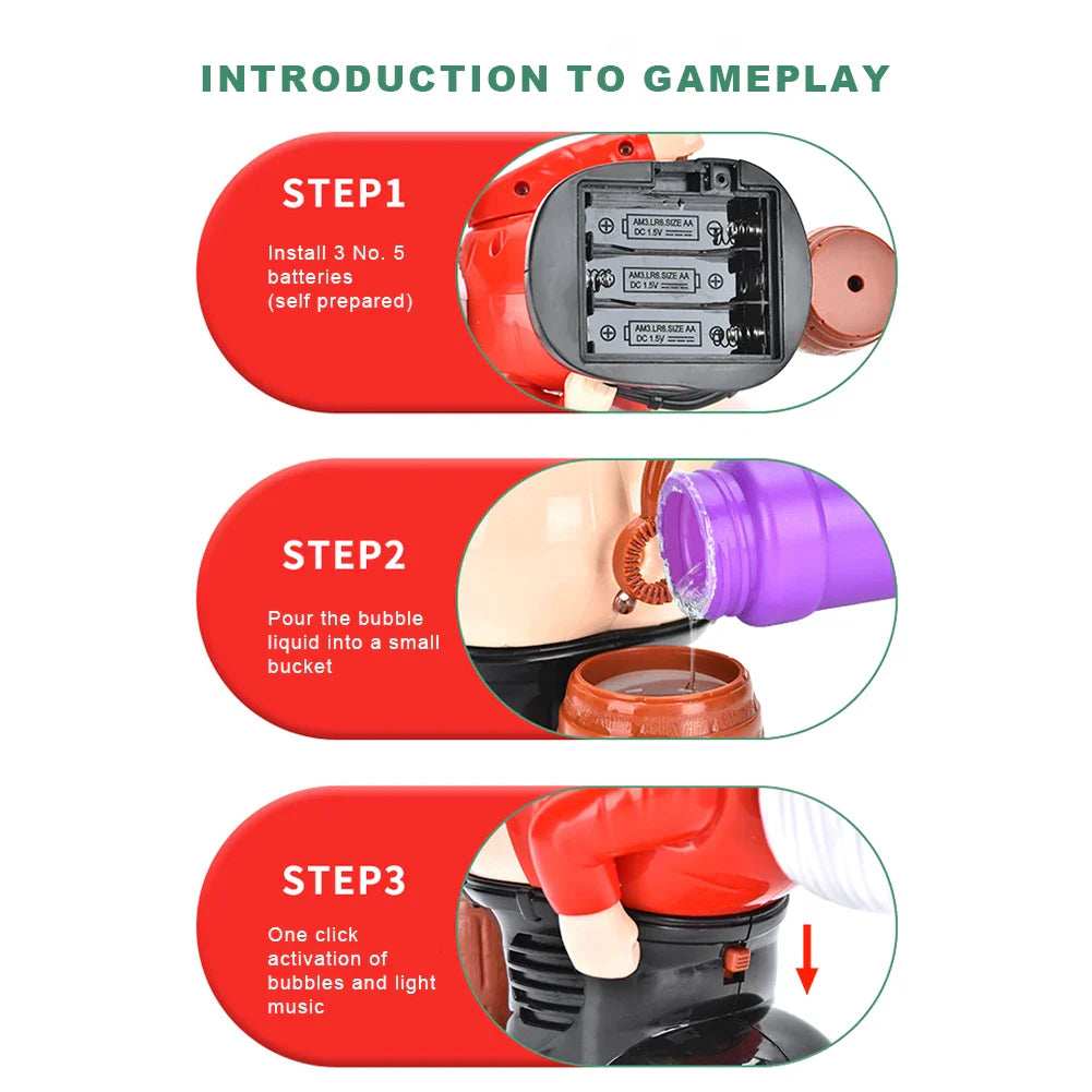 Christmas Santa Claus Bubbles Machine